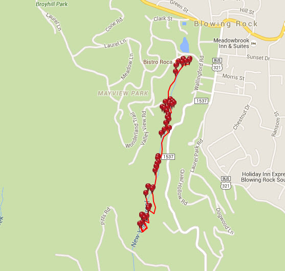 glen burney trail map